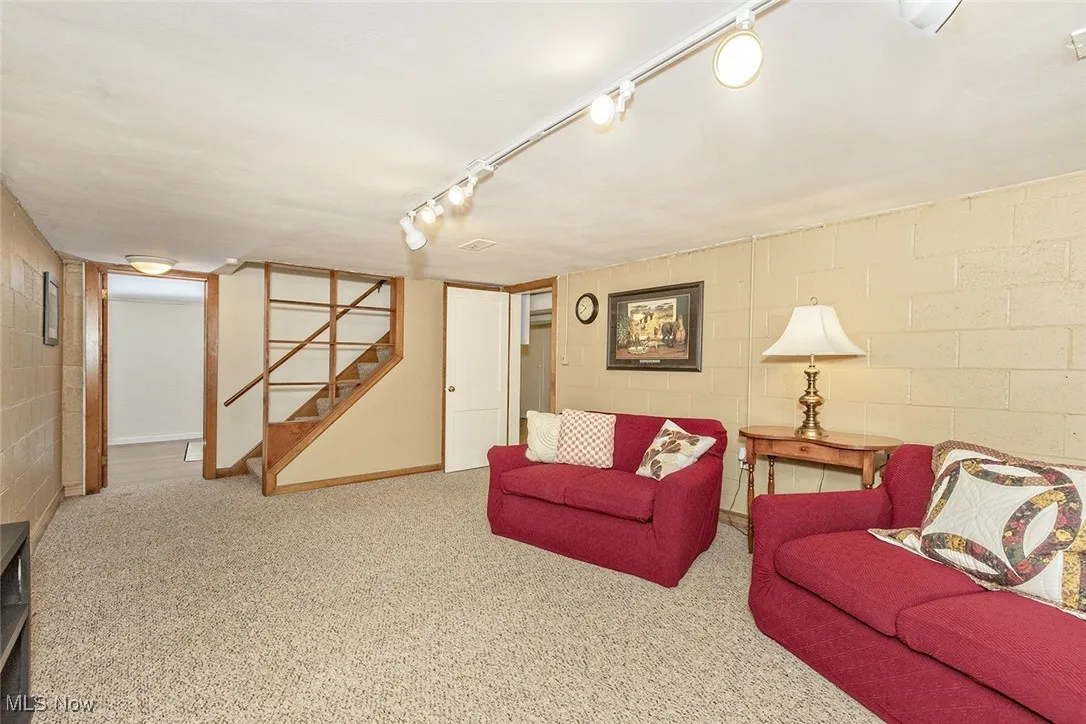 Lower level recreation room