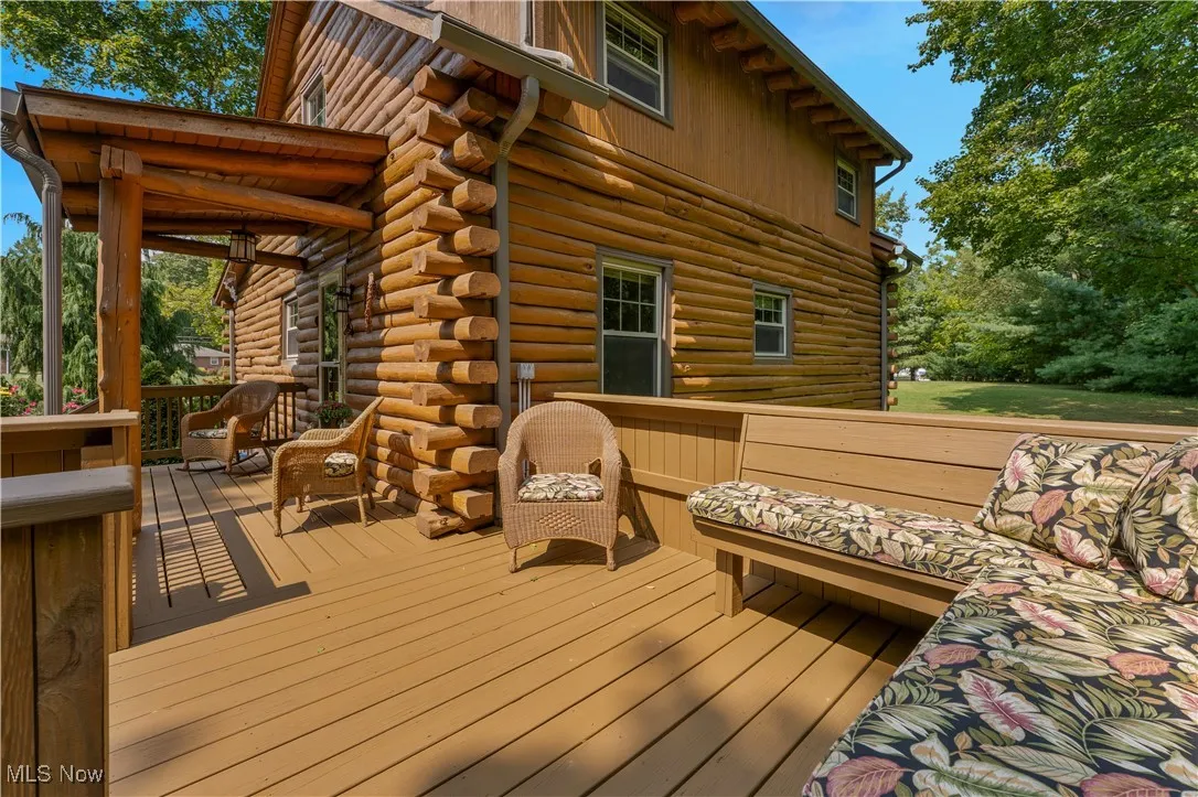 View of wooden terrace