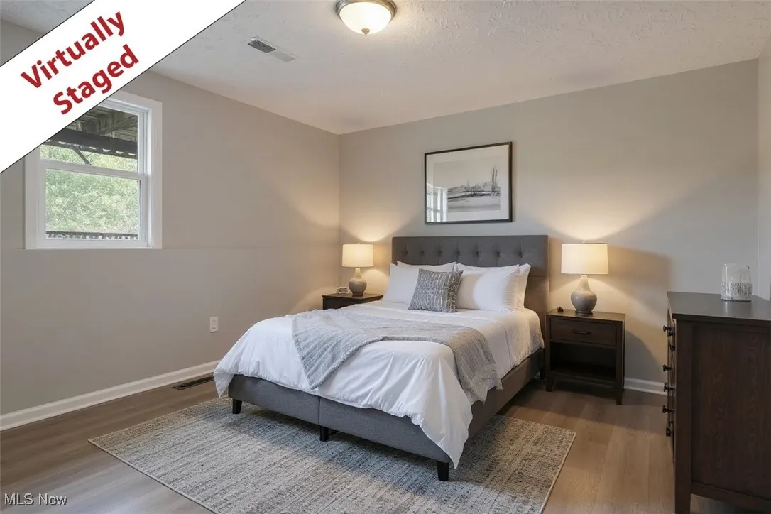 3740 Wilson Sharpsville Rd, Cortland, Ohio 44410 – Your dream home awaits! This stunning 5-bed, 3-bath single-family residence, completely renovated top-to-bottom, sits on a spacious 0.58-acre lot, blending luxury, functionality, and room to grow. Step into a bright, airy open-concept living space, perfect for modern living and effortless entertaining. The heart of the home is a gourmet kitchen featuring sleek Black Stainless Steel Samsung appliances, gorgeous Quartz Countertops, and an oversized island—ideal for meal prep, casual dining, or hosting. Enjoy abundant natural light through new windows and great installed lighting. Luxury LVT Shaw flooring flows seamlessly throughout, adding warmth and durability. Each of the three full bathrooms is beautifully updated with stylish finishes, offering a spa-like retreat.