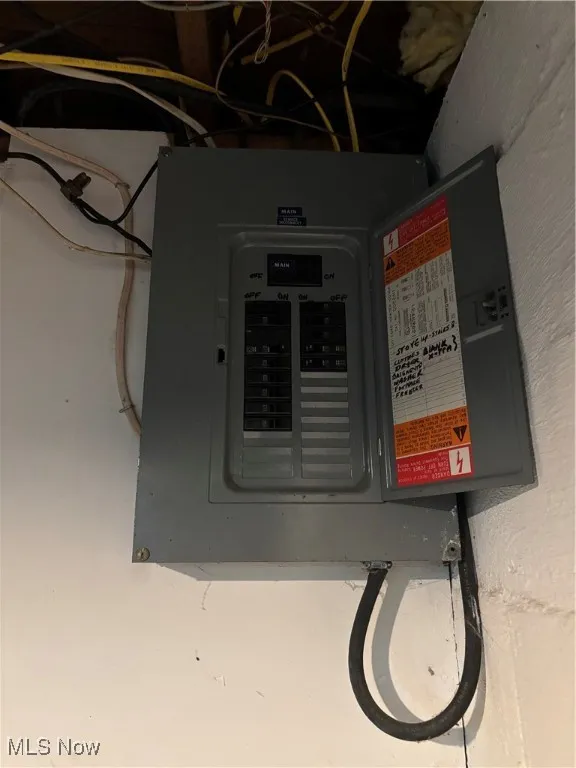 Utility room featuring electric panel