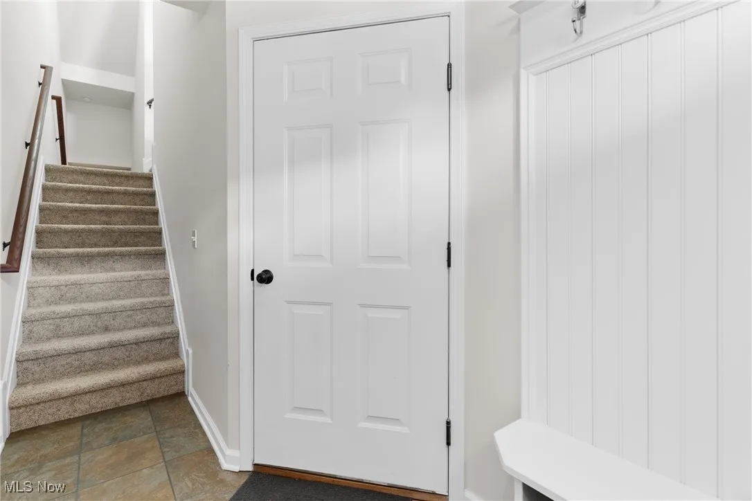 entry way and door to garage