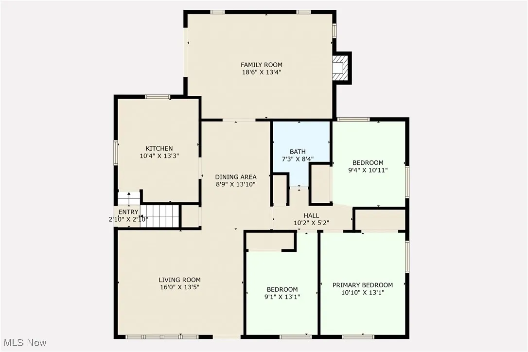 View of room layout