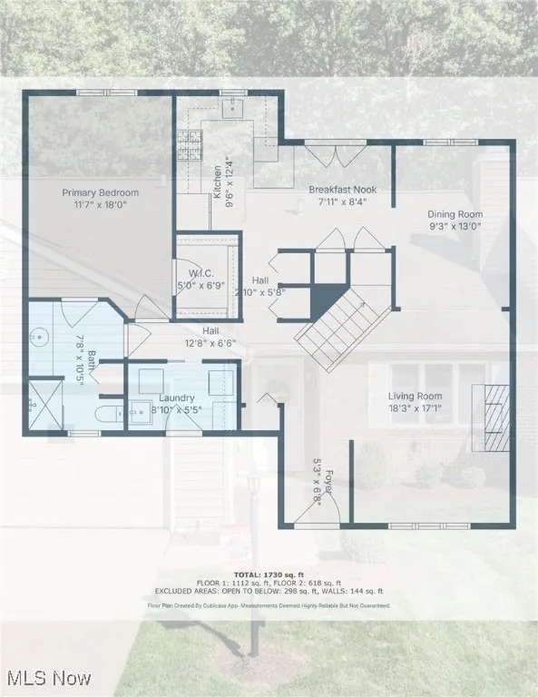 View of floor plan / room layout