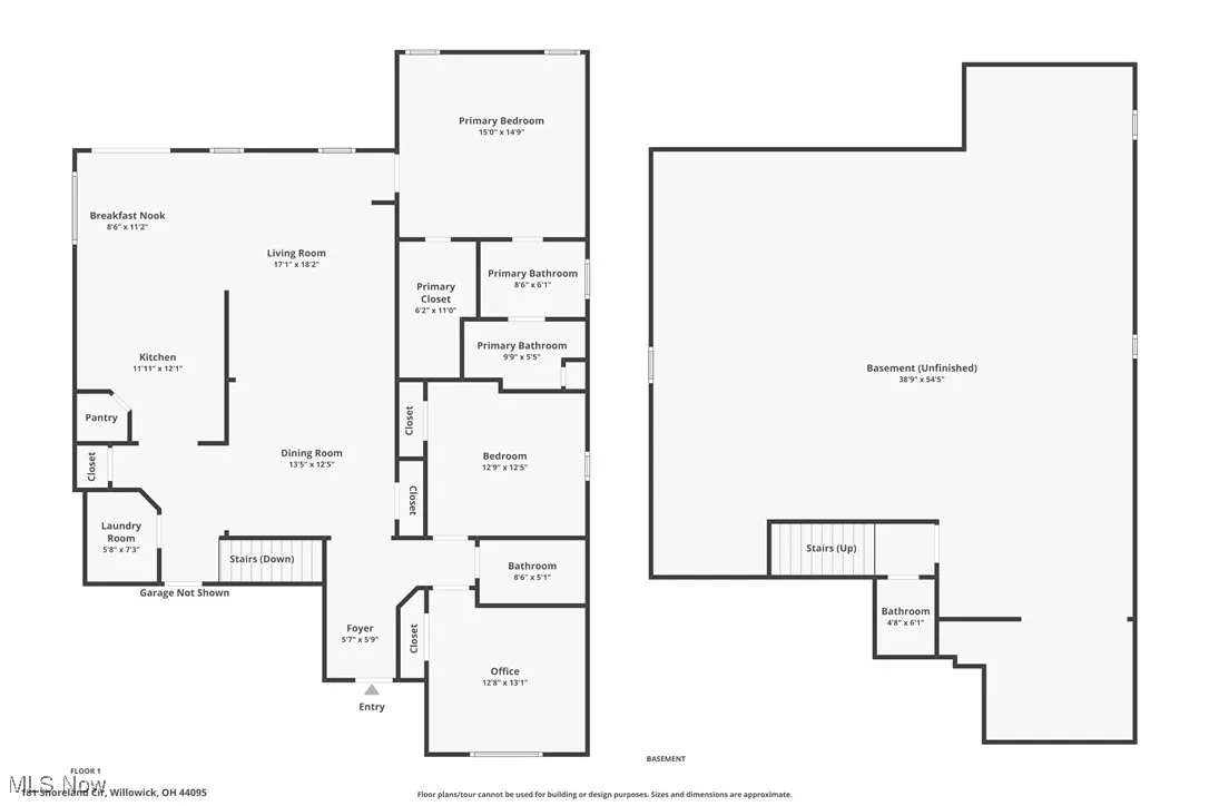 181 Shoreland Circle, Willowick, Ohio 44095,MLS Now Listing ID