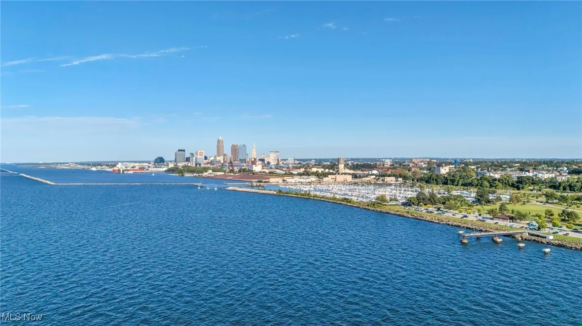 Water view featuring city skyline