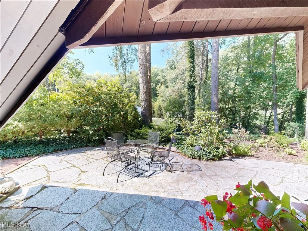 View of patio with outdoor dining space