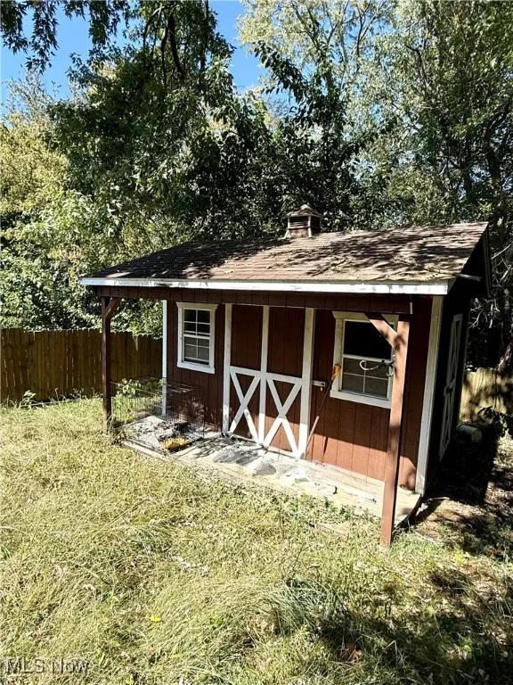 View of outbuilding