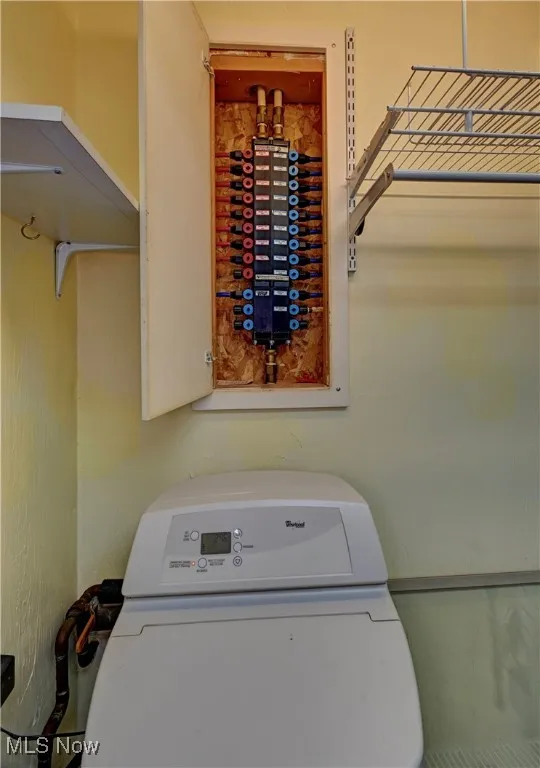 View of laundry room