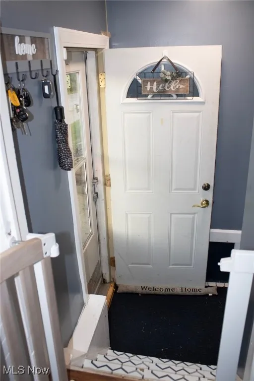 Doorway to property