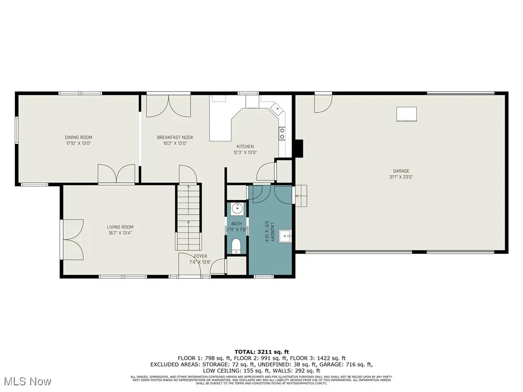View of floor plan / room layout