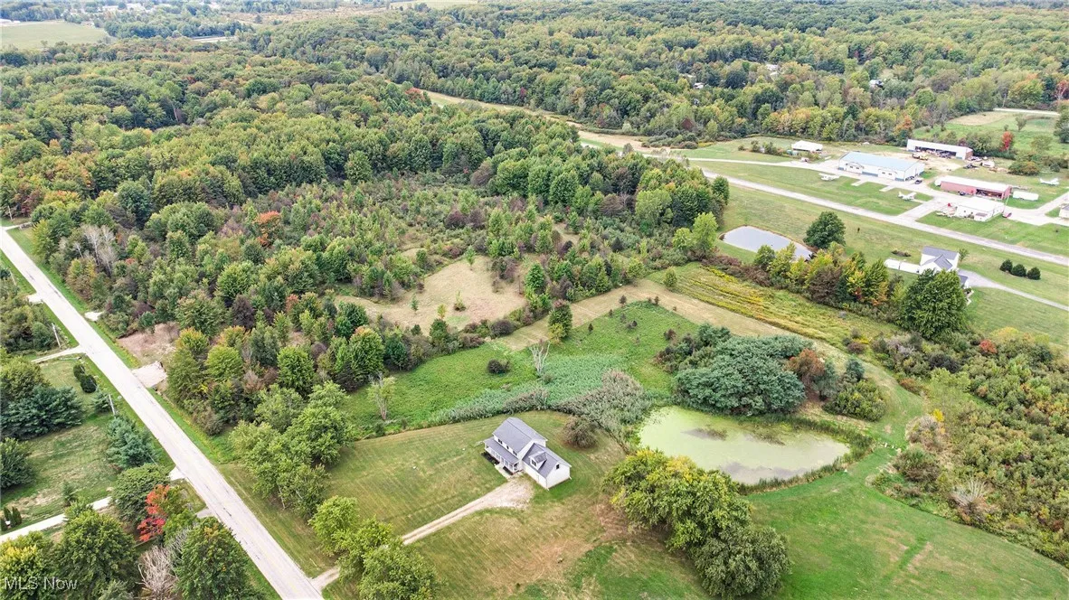 Aerial view of property's location