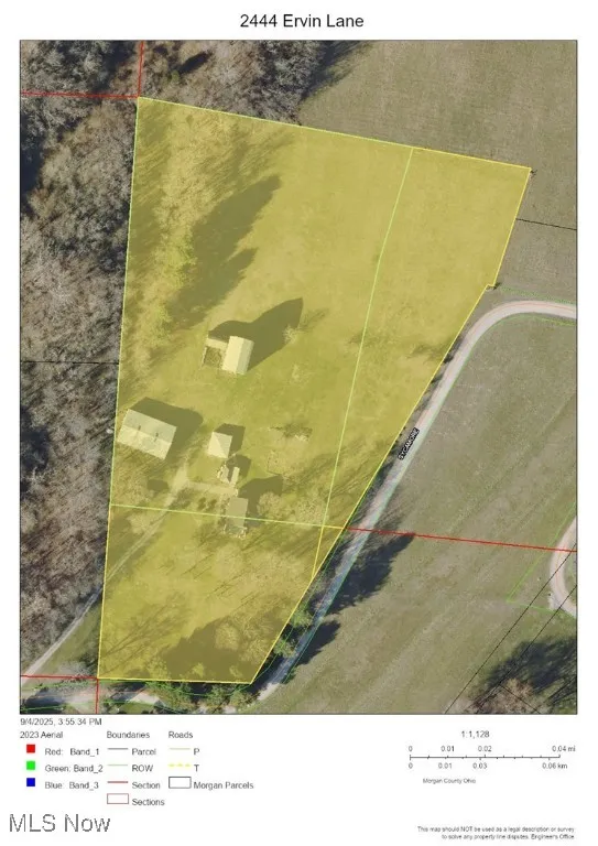 2444 Ervin Lane, Stockport, Ohio 43787,MLS Now Listing ID