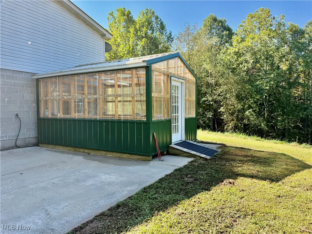 View of greenhouse