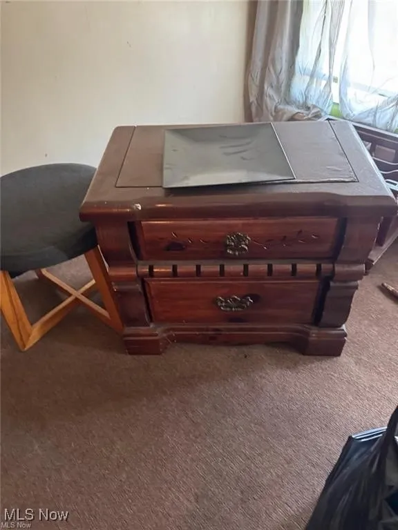 Detailed view of carpet flooring