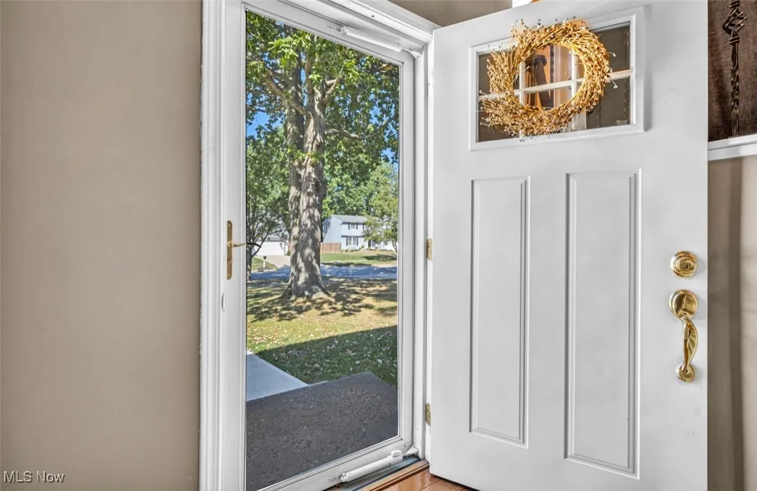 View of doorway to outside