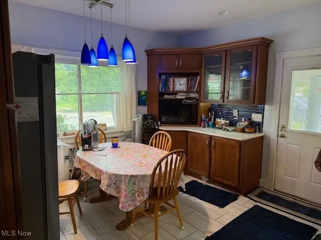 Dining space with healthy amount of natural light