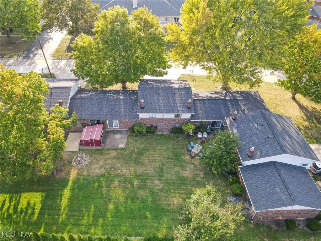 View from above of property