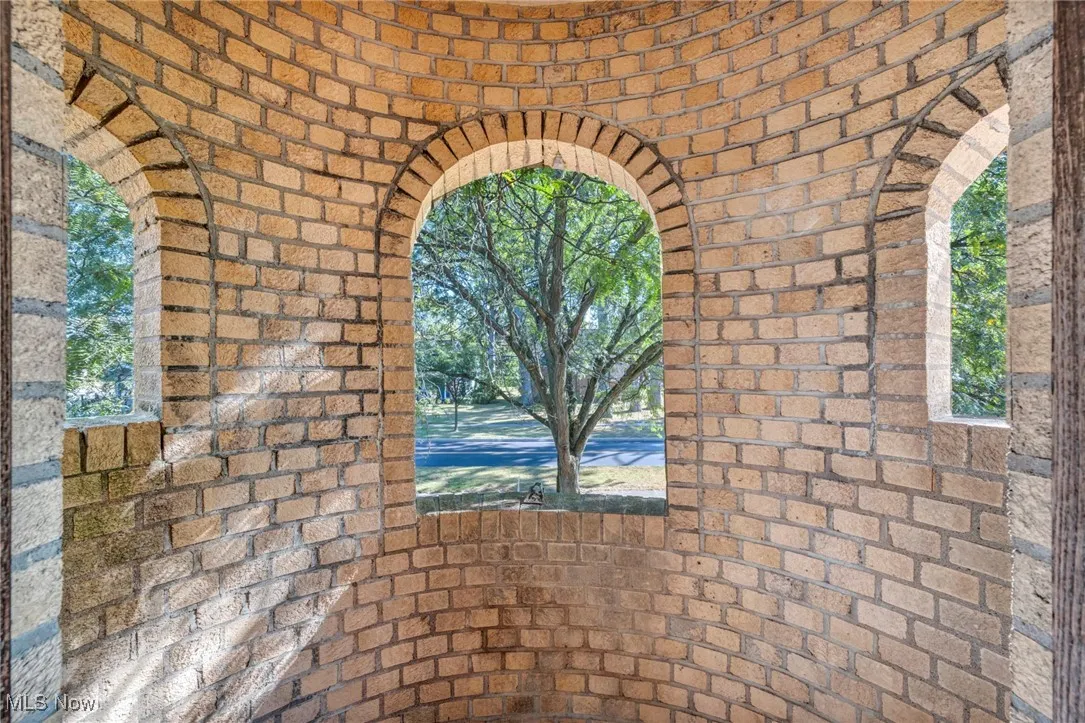 Detailed view of brick siding