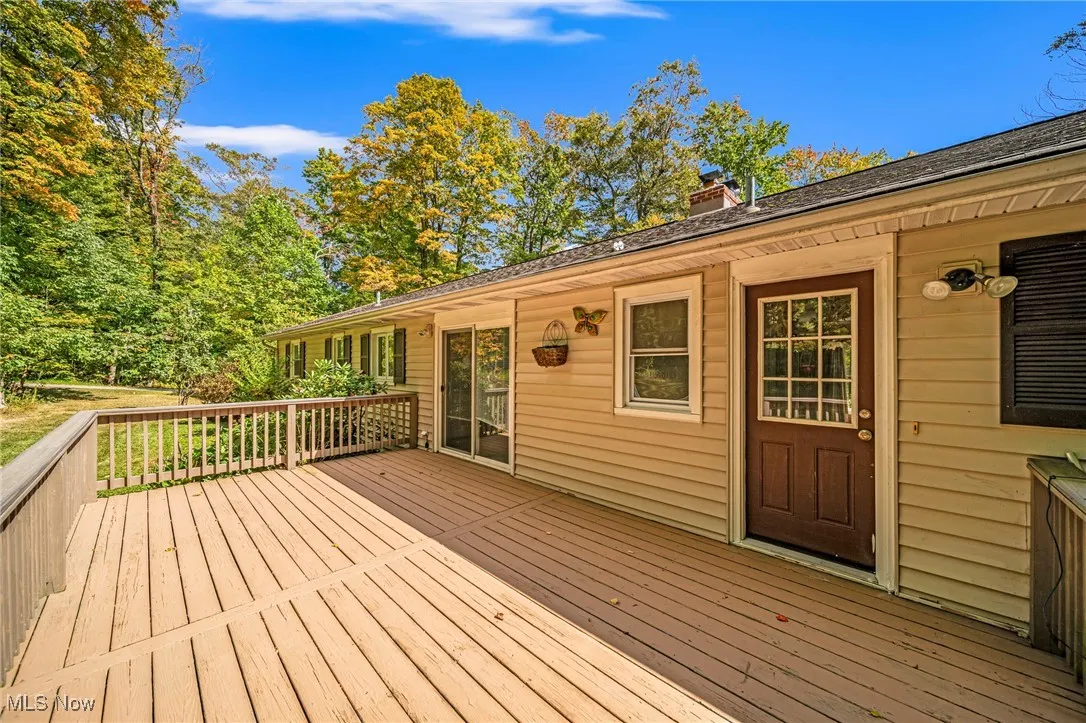 View of deck