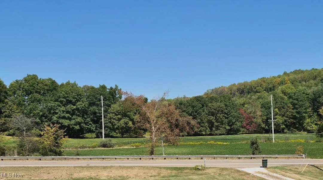 View of property's community with a yard and a view of trees
