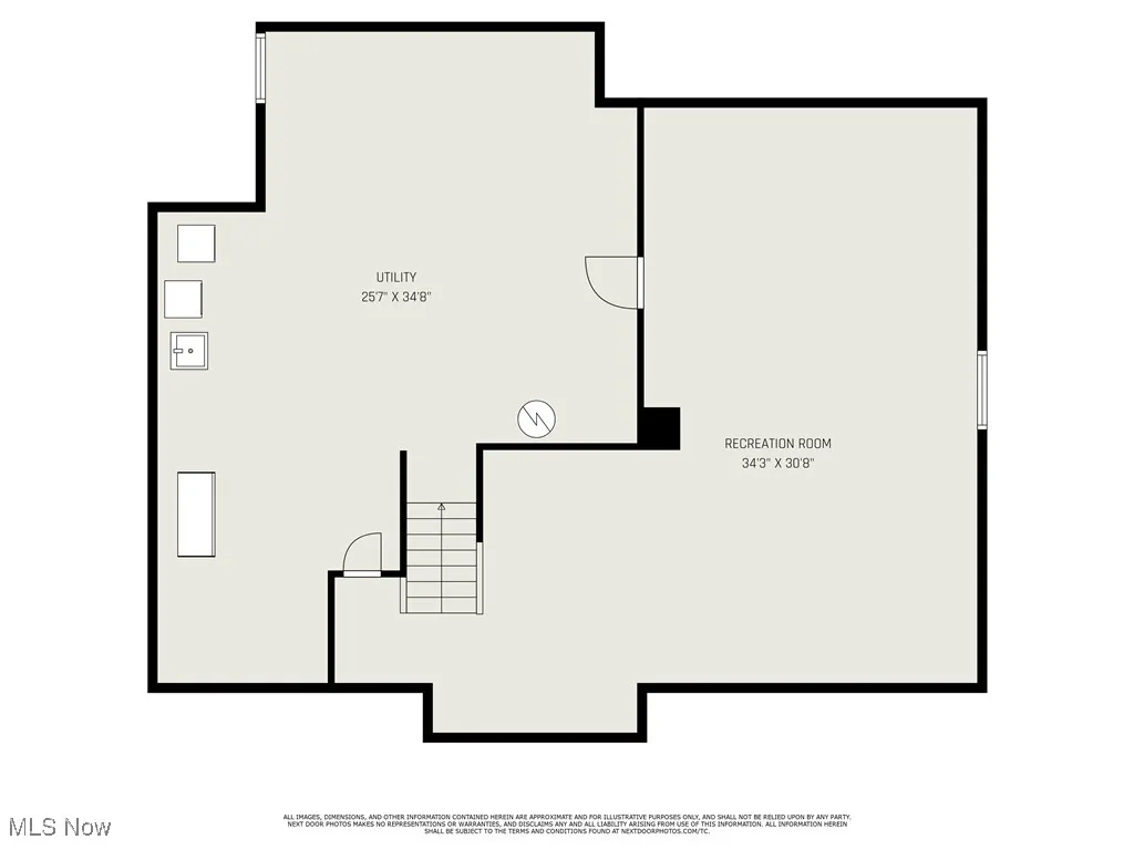 View of property floor plan basement area