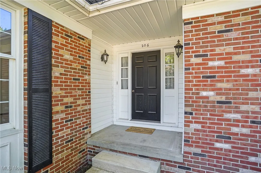 Welcoming front door.