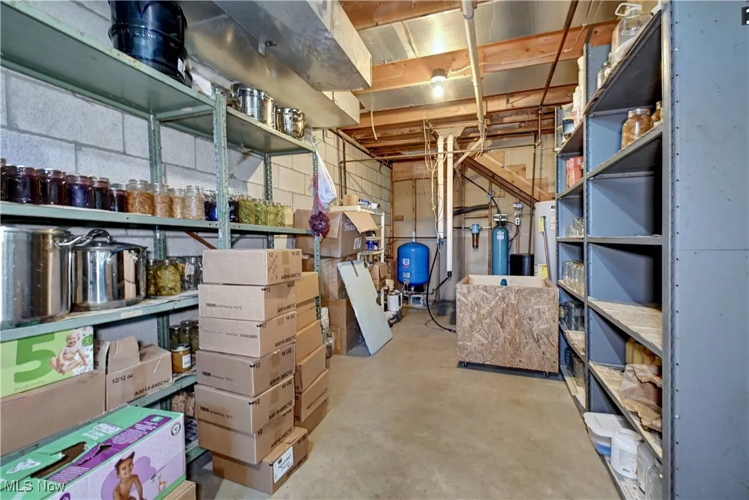 View of storage area