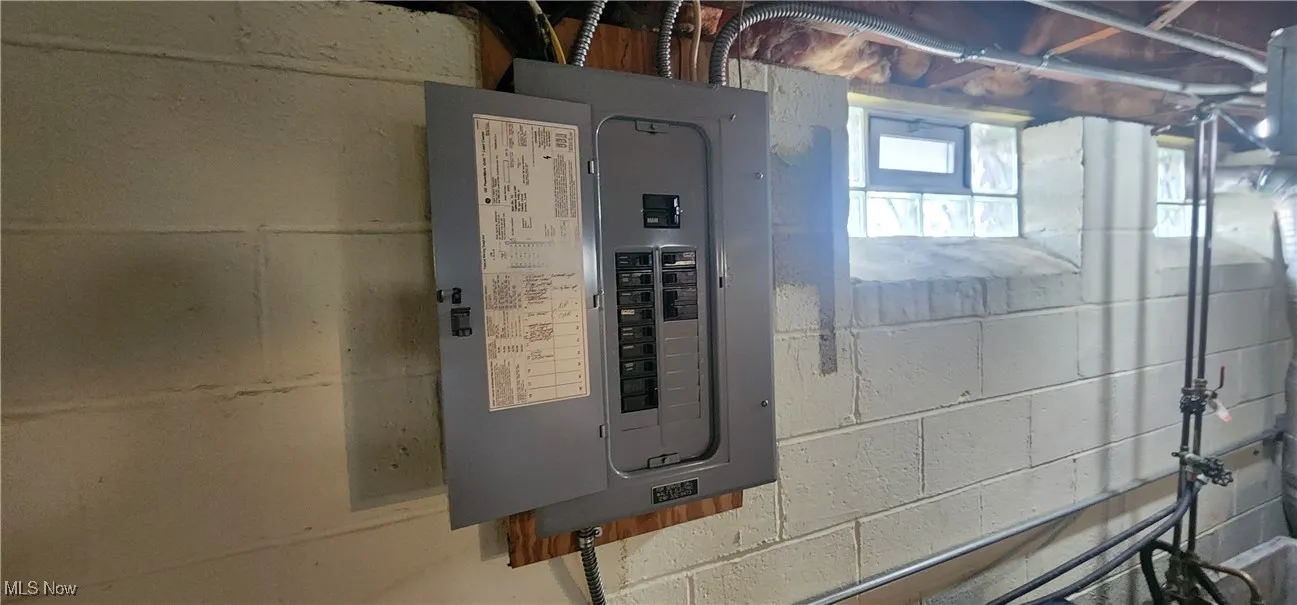 Utility room with electric panel