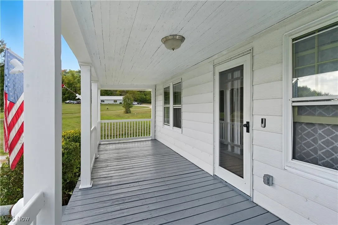 View of wooden porch