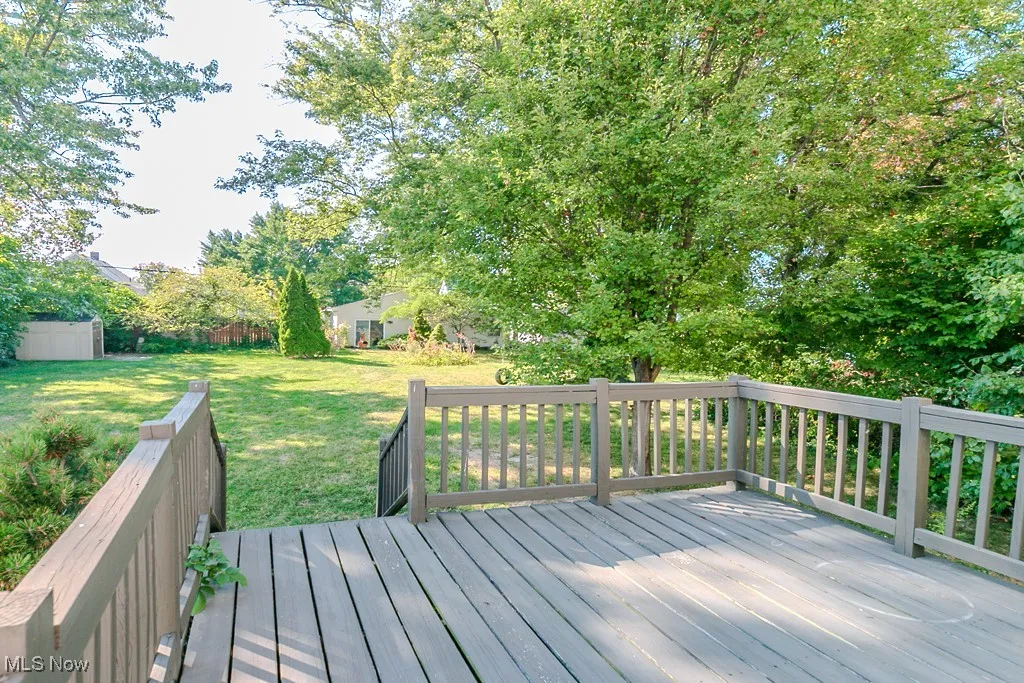 View of deck