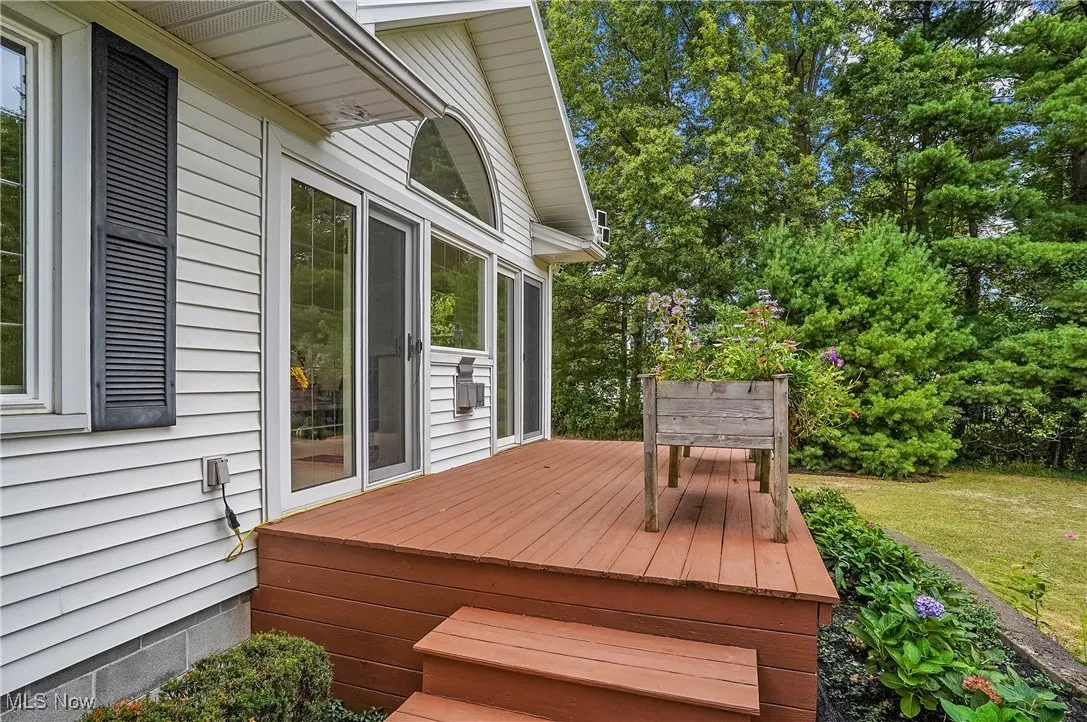 View of deck