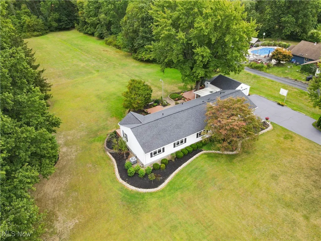View from above of property