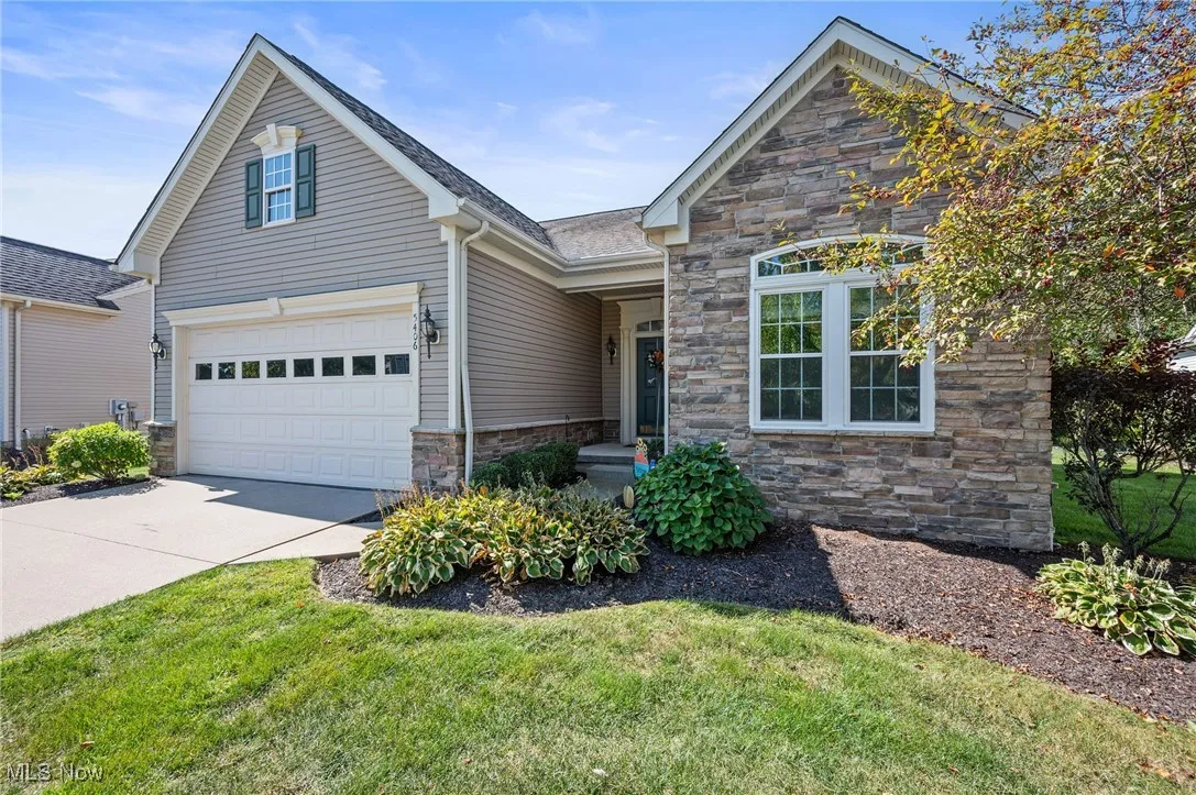 Stone and vinyl siding