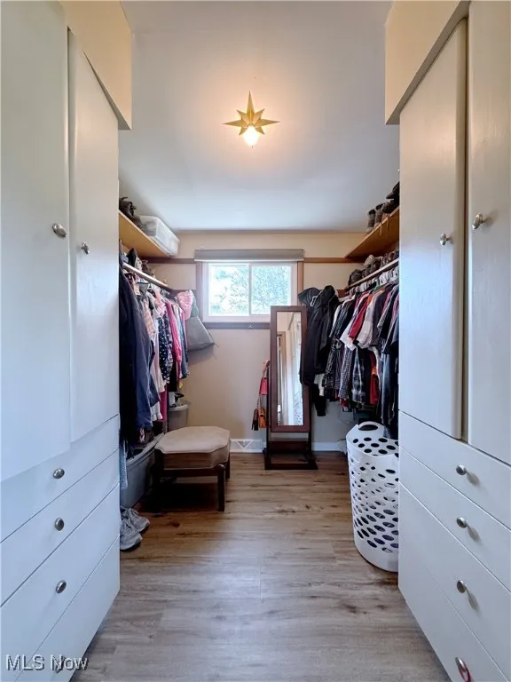 Master bedroom walk in closet