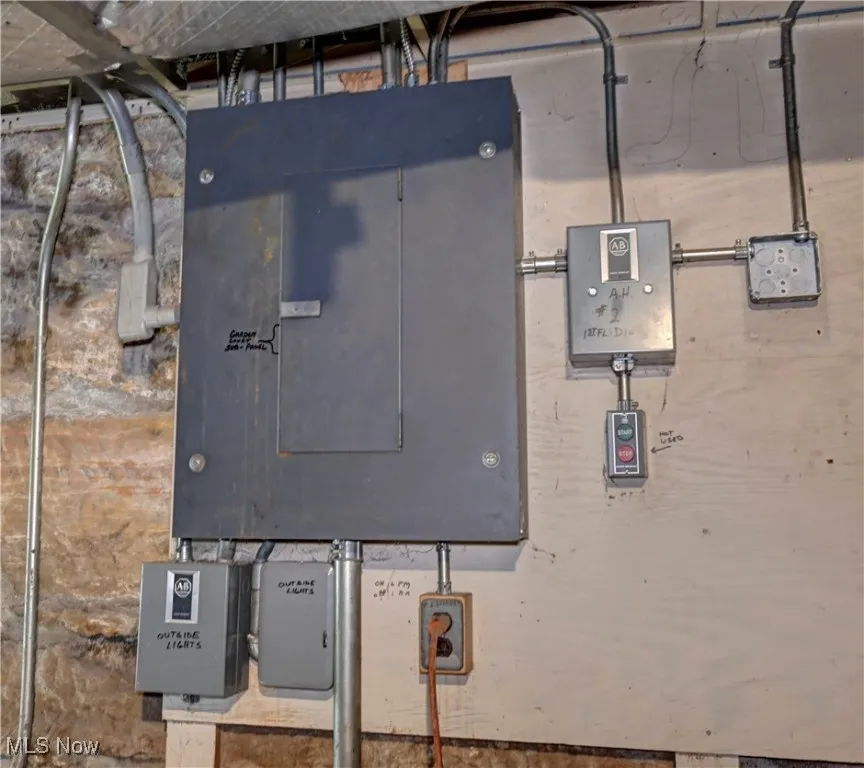 Utility room featuring electric panel