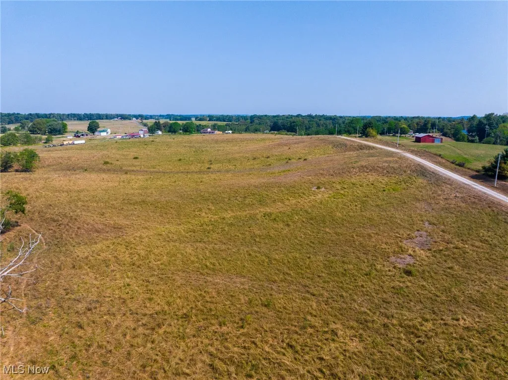 Aerial view of sparsely populated area