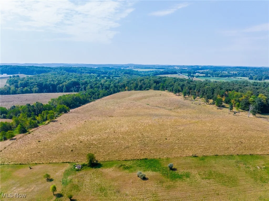 Aerial view of sparsely populated area