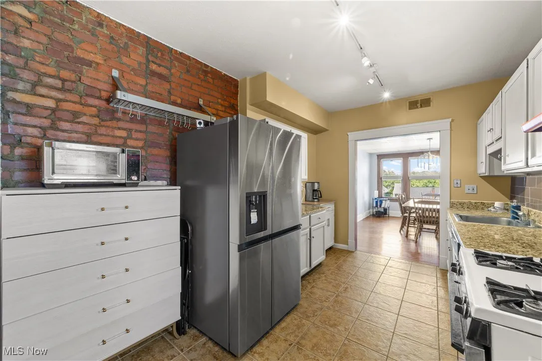 Brick accent wall