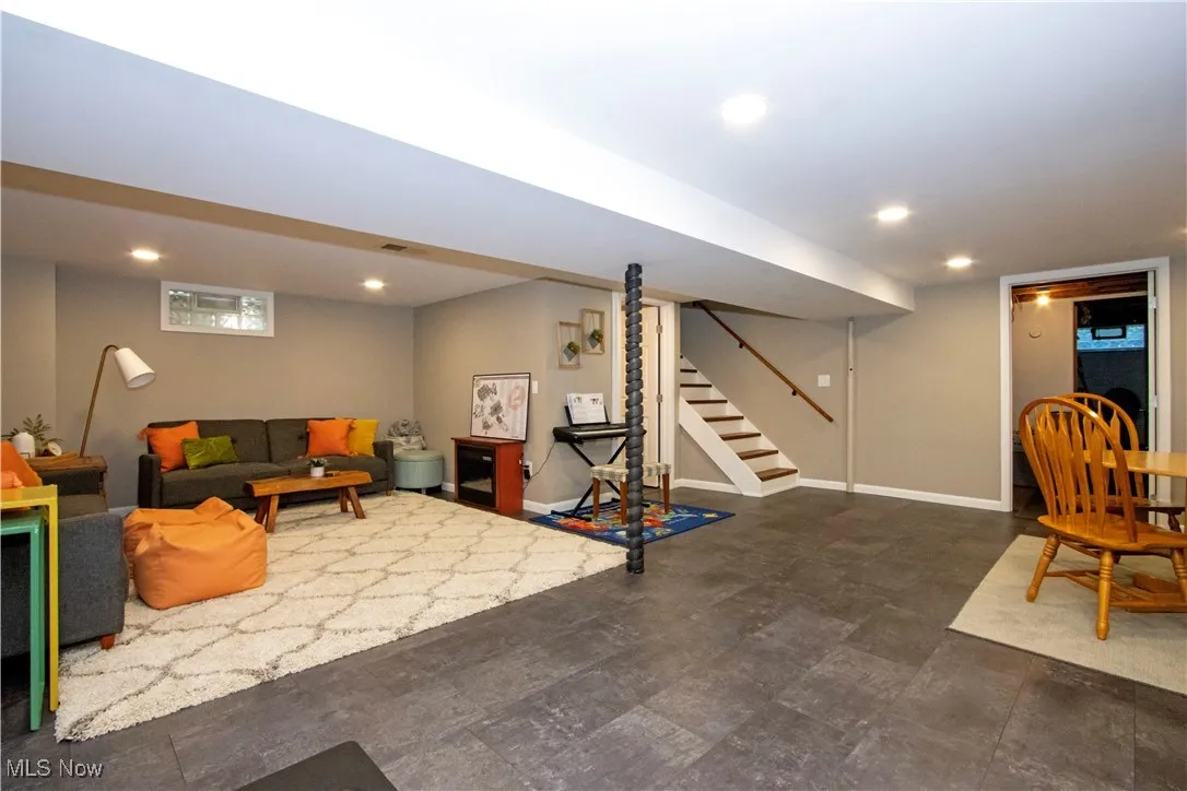 Recently renovated lower level.