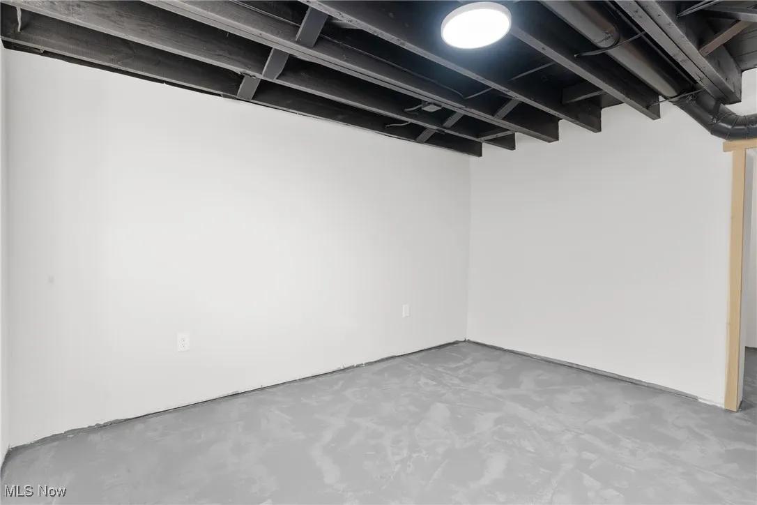 View of finished basement