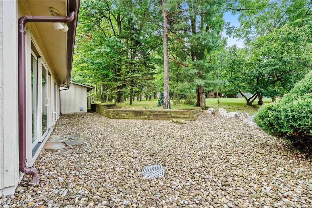 View of yard with view of scattered trees