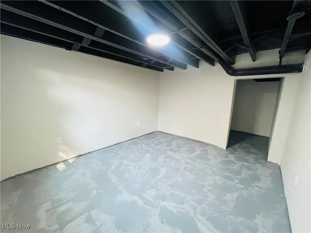 View of finished basement