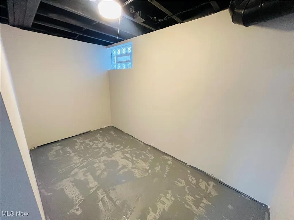 View of below grade area