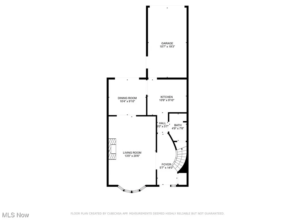 View of room layout