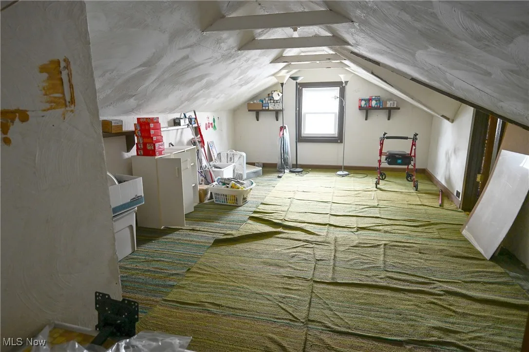 Attic space, only accessible via drop down ladder