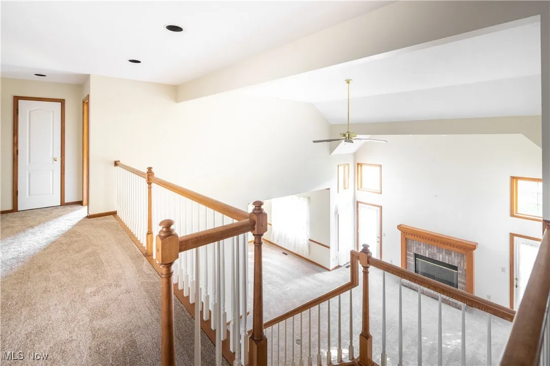 Loft-style upstairs layout