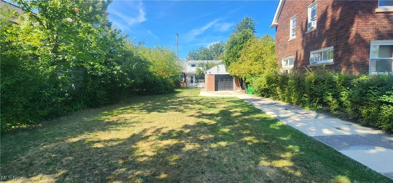 View of grassy yard
