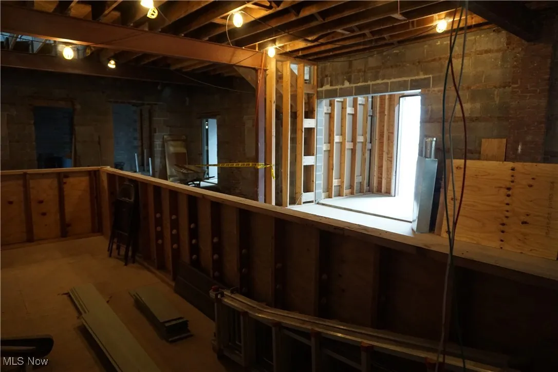 View of below grade area