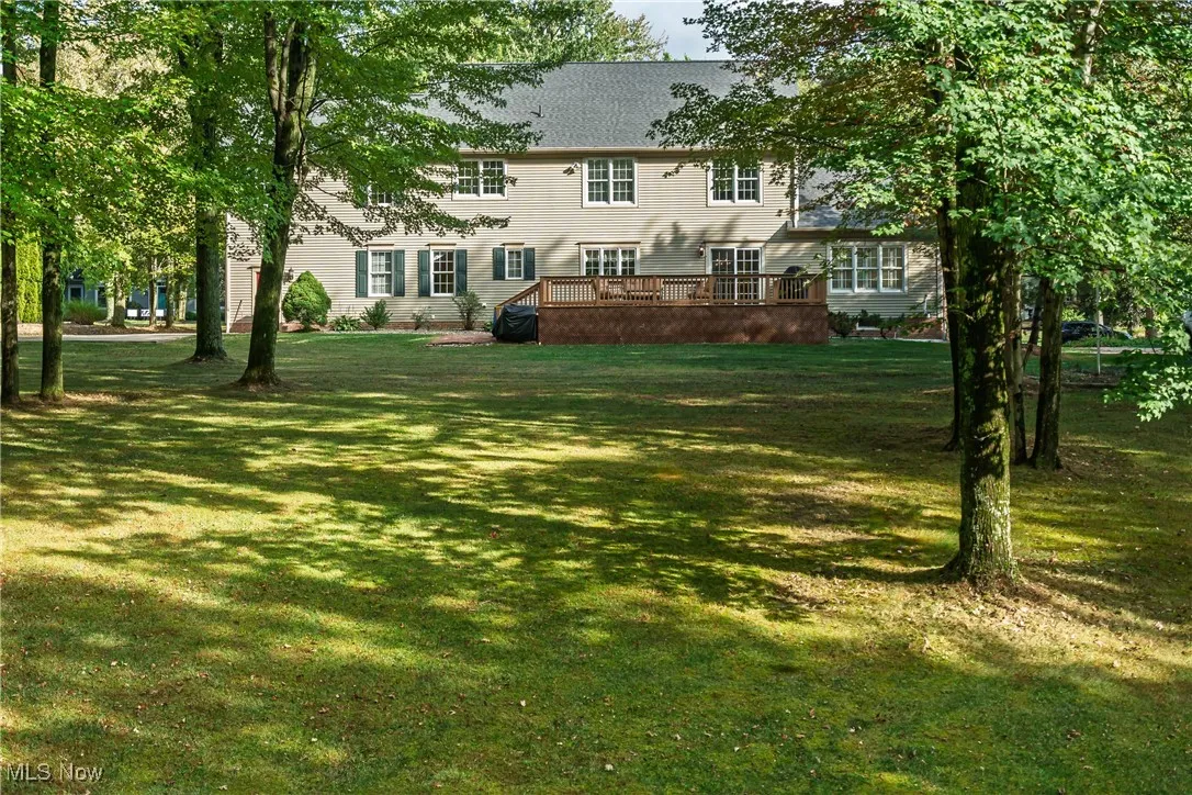 Gorgeous wooded backyard, nearly an acre.
