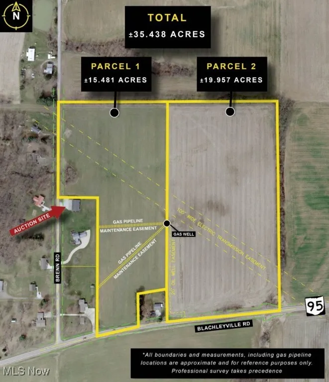 Aerial view of property's location featuring property boundaries highlighted